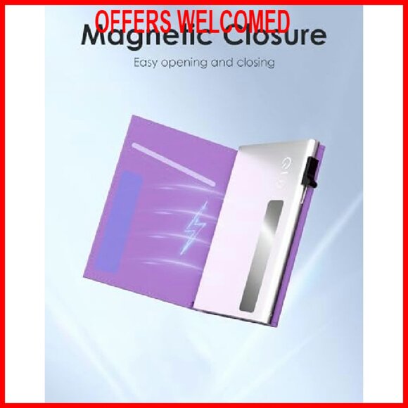 Slim RFID Trifold Wallet - Premium Leather - 11 Card Capacity - Front Pocket - Picture 8 of 8